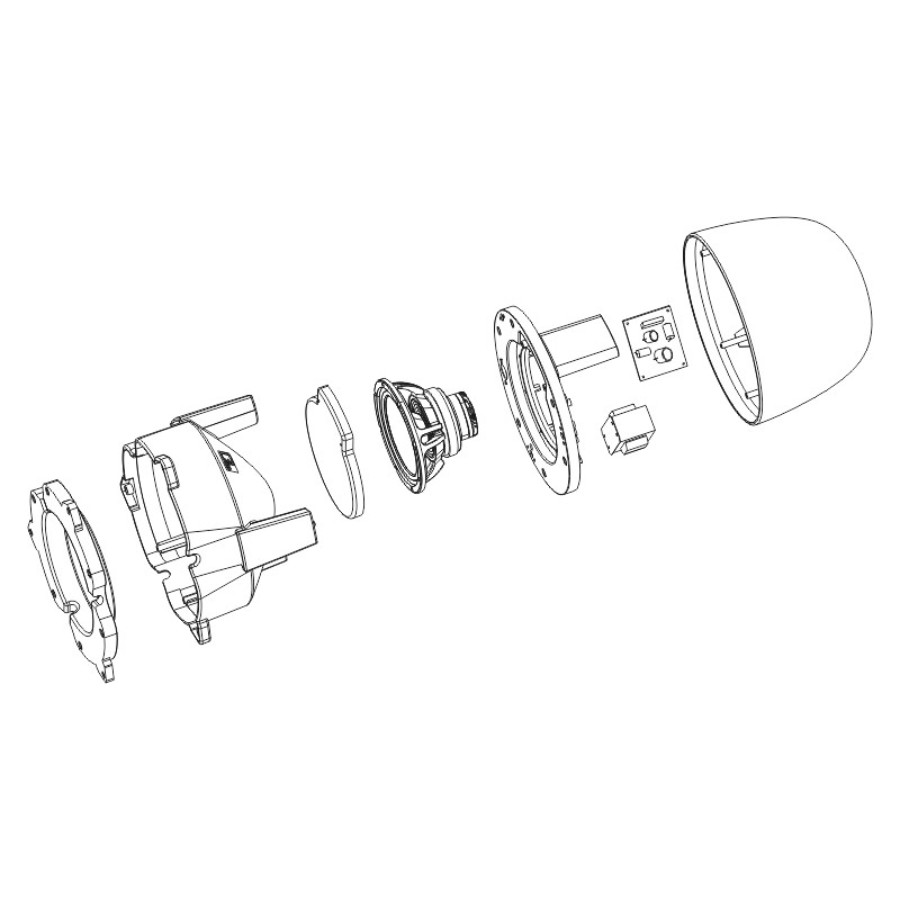 All Weather Landscape Speaker Exploded View